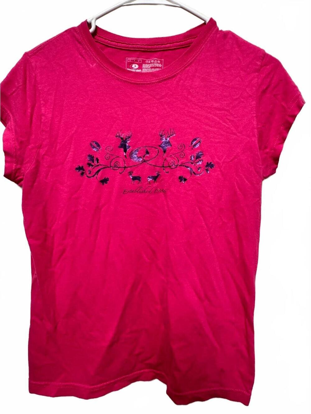 Mossy Oak Women's Pink Deer Graphic T-Shirt